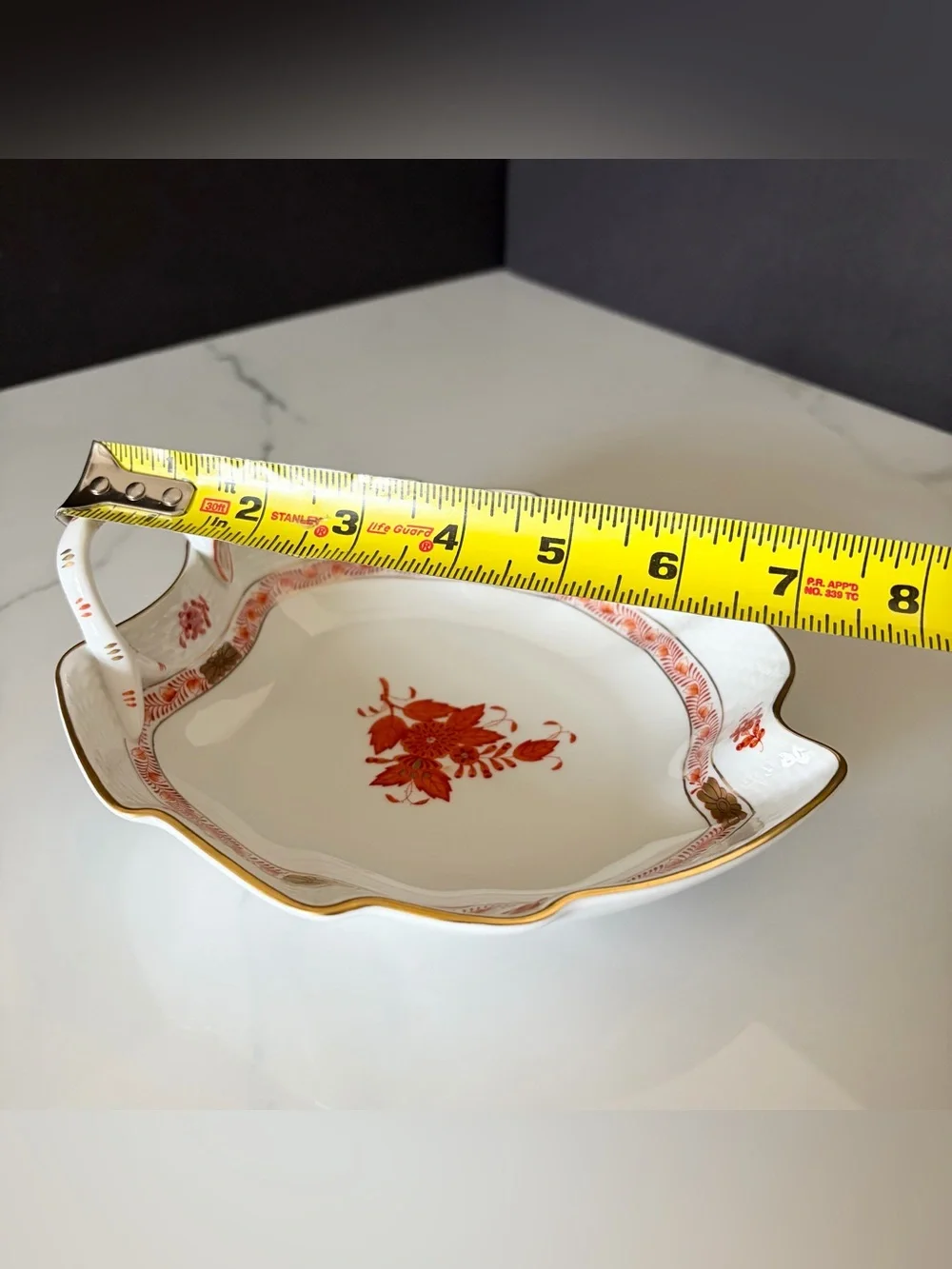 Chinese Bouquet Rust Leaf Serving Dish by Herend